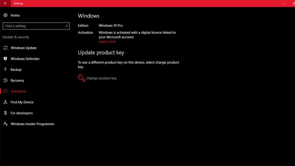 Aktivasi Windows 10 dengan Product Key