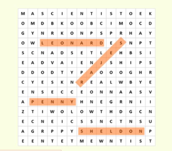 Game Word Search Puzzle