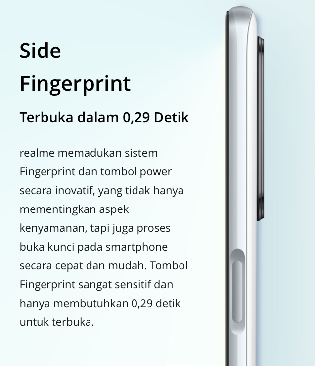 Lebih Unik dengan Side Fingerprint Sensor