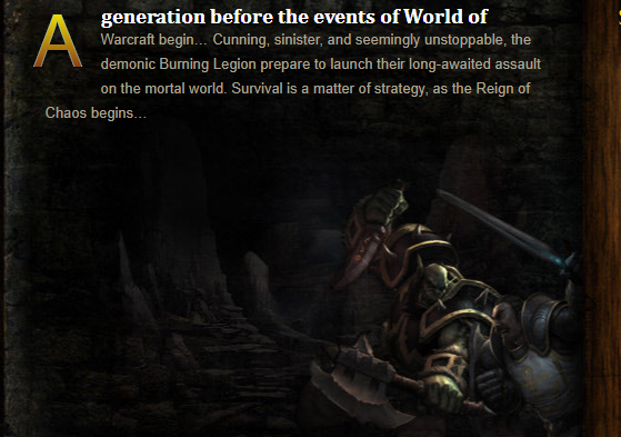 Warcraft III : Region of Chaos