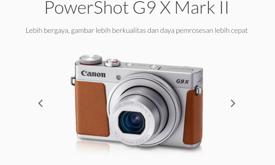 Canon PowerShot G9 X Mark II