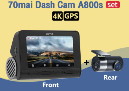 70mai Dash Cam Pro Plus A800 S