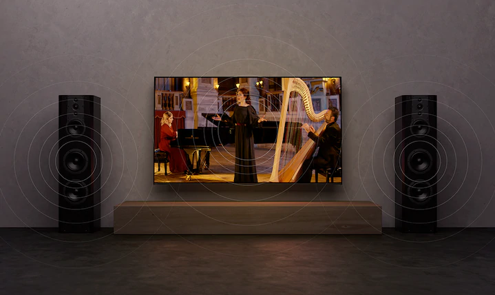 sistem Acoustic Surface Audio+ pada  Sony TV OLED A9G