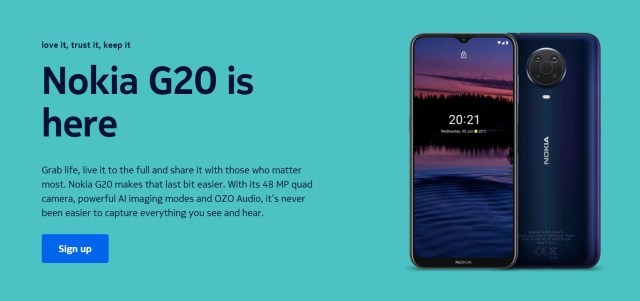 spesifikasi Nokia G20