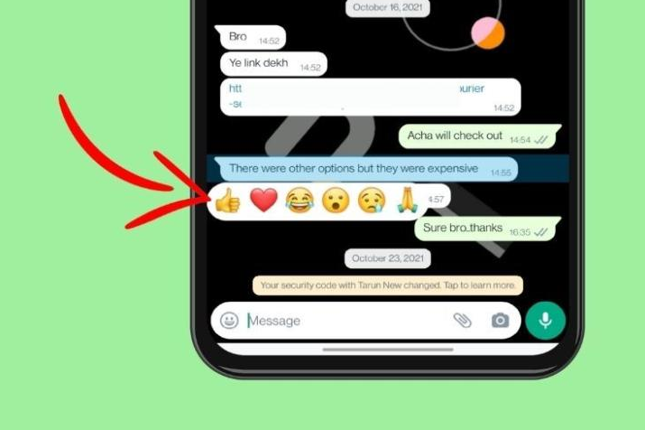 Fitur Terbaru WhatsApp Reaksi Pesan
