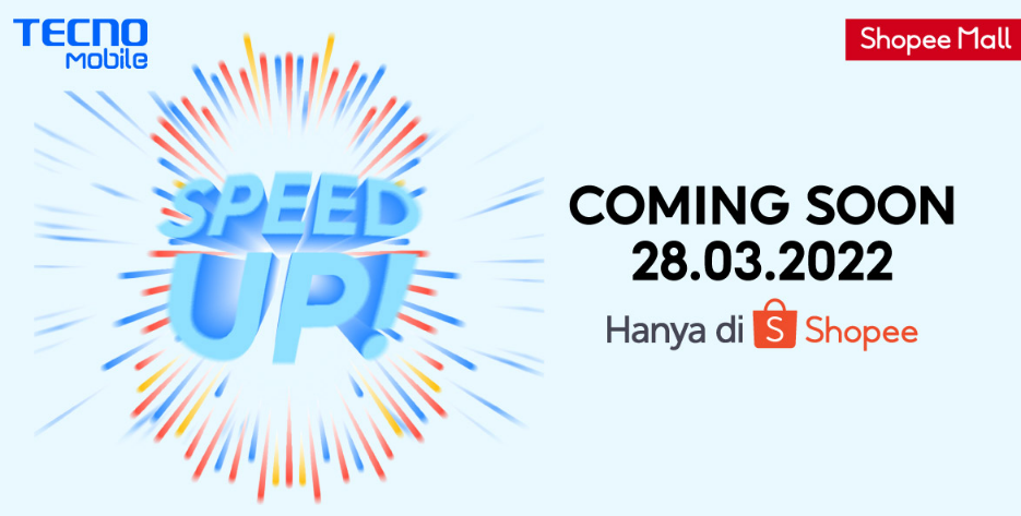 Speed Up tema untuk produk terbaru Tecno