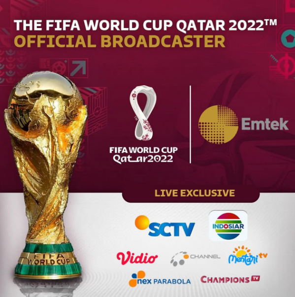 Jadwal Pertandingan Piala Dunia 2022 yang ditonton melalui channel EMTEK Grup
